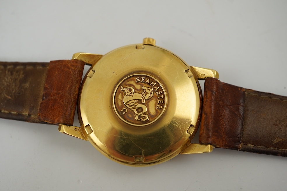A gentleman's 1960's 18ct gold Omega Seamaster Automatic wrist watch